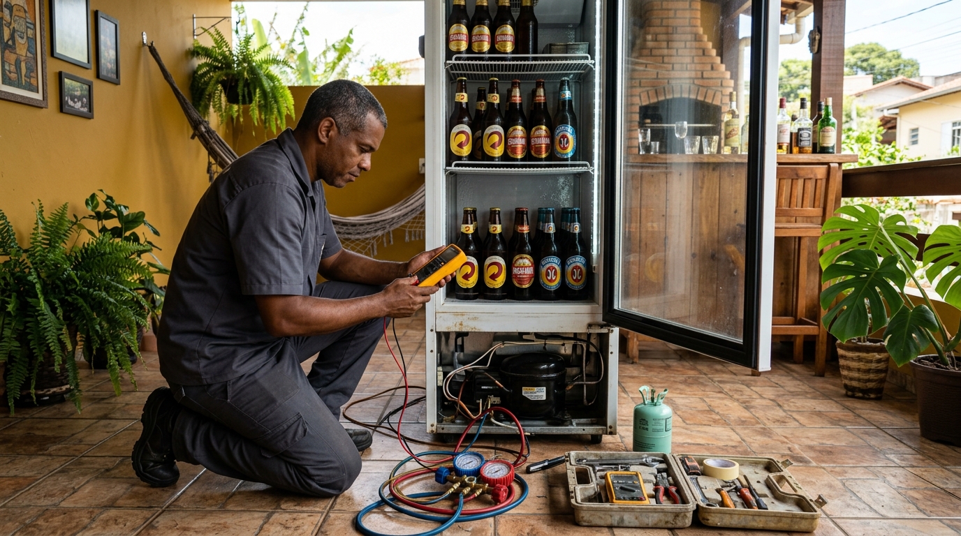 Reparo de Cervejeira Residencial em Divinópolis‑MG